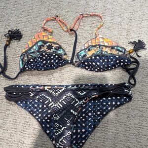 Colorful Patterned Bikini Set
